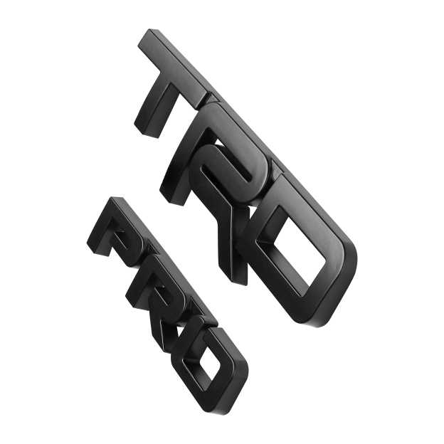 1PC 1984-2024 4RUNNER ABS 3D TRD PRO Letter  Matte Black Toyota PT413-00150