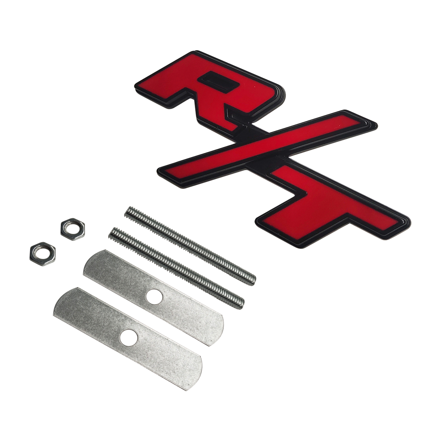 OEM For RT Front Grill Emblems R/T Car Badge Red Black Nameplate Decoration
