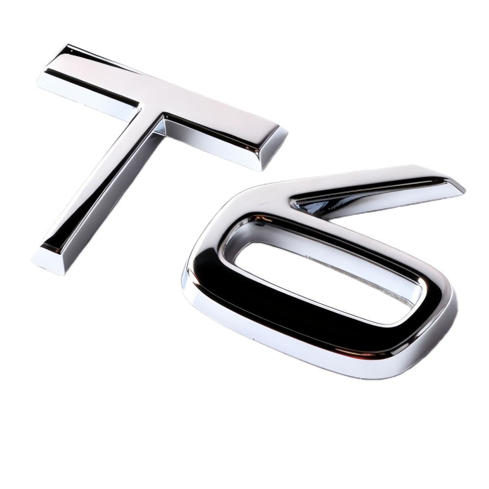 2011-2022 S XC Chrome T6 Tailgate Letter Gloss Silver Volvo 31333137