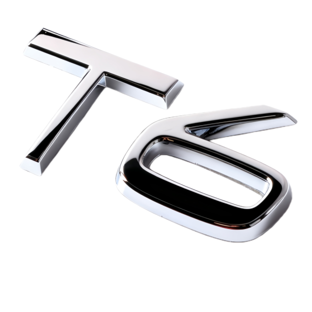 2011-2022 S XC Chrome T6 Tailgate Letter Gloss Silver Volvo 31333137