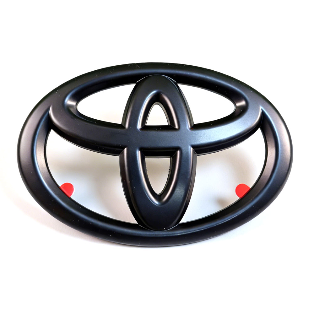 1pc 2022 -2025 Tundra Plastic Front Grille Emblem Overlay Matte Black Toyota PT948-34222-02