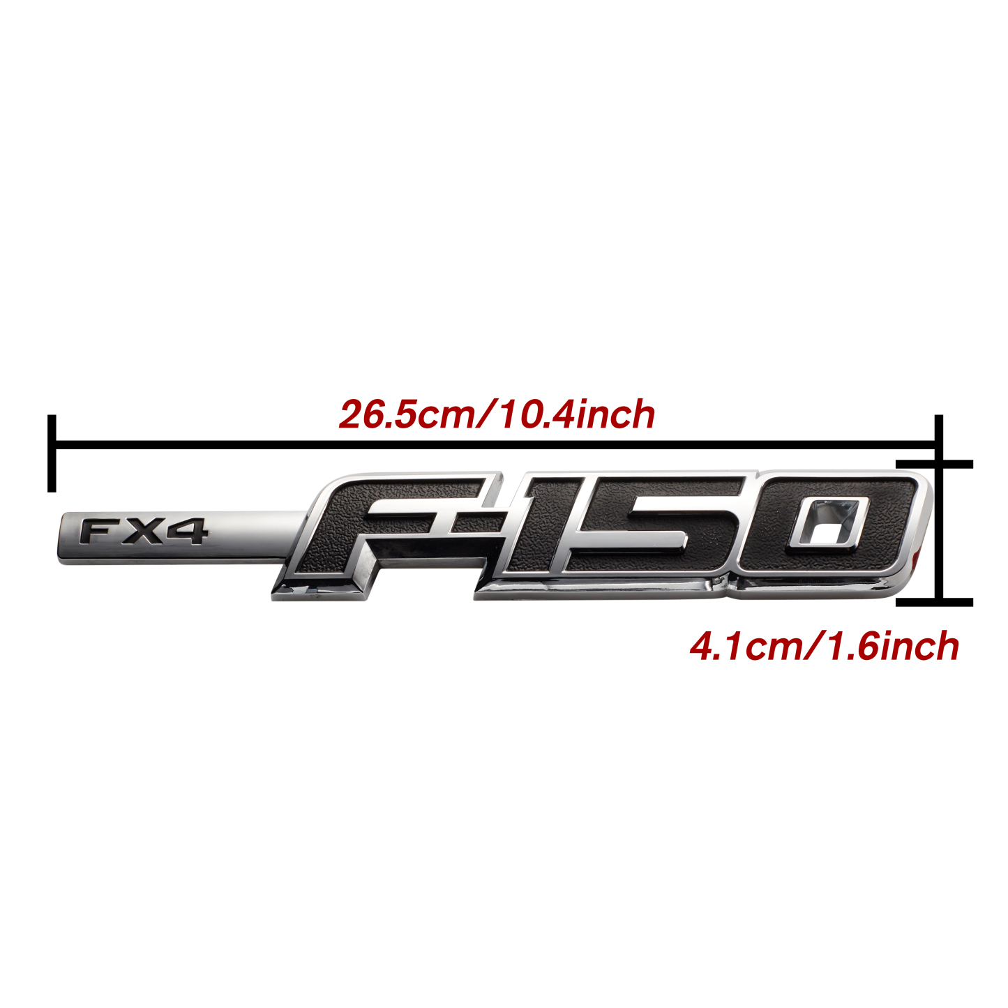 Ford F-150 FX4 2009-2014 Drivers Side Fender emblems Badges Door Letters 3D Raised Sticker Decal Nameplate 2PCS SET