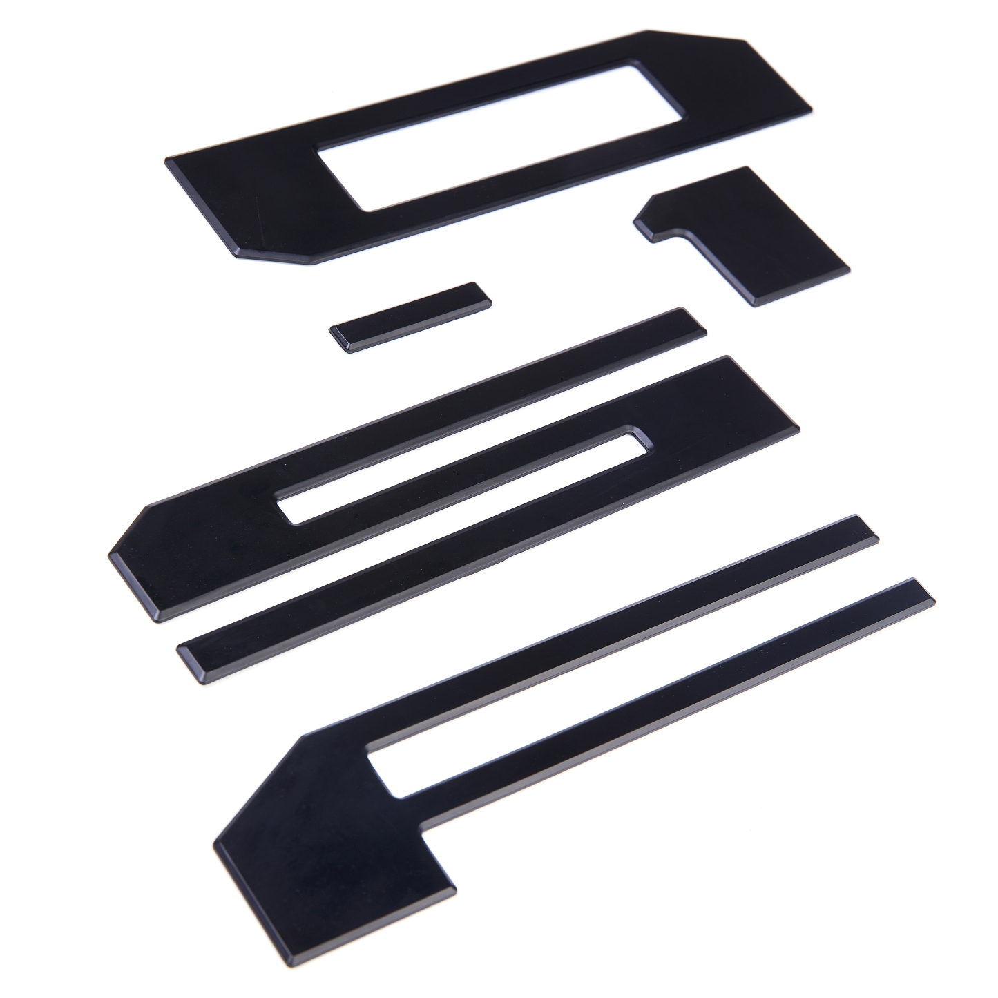 Ford F-150 2021-2024 Rear Tailgate Inserts Letters Trunk Lid emblems Badges 3D Stickers Decals Nameplate Matte Black
