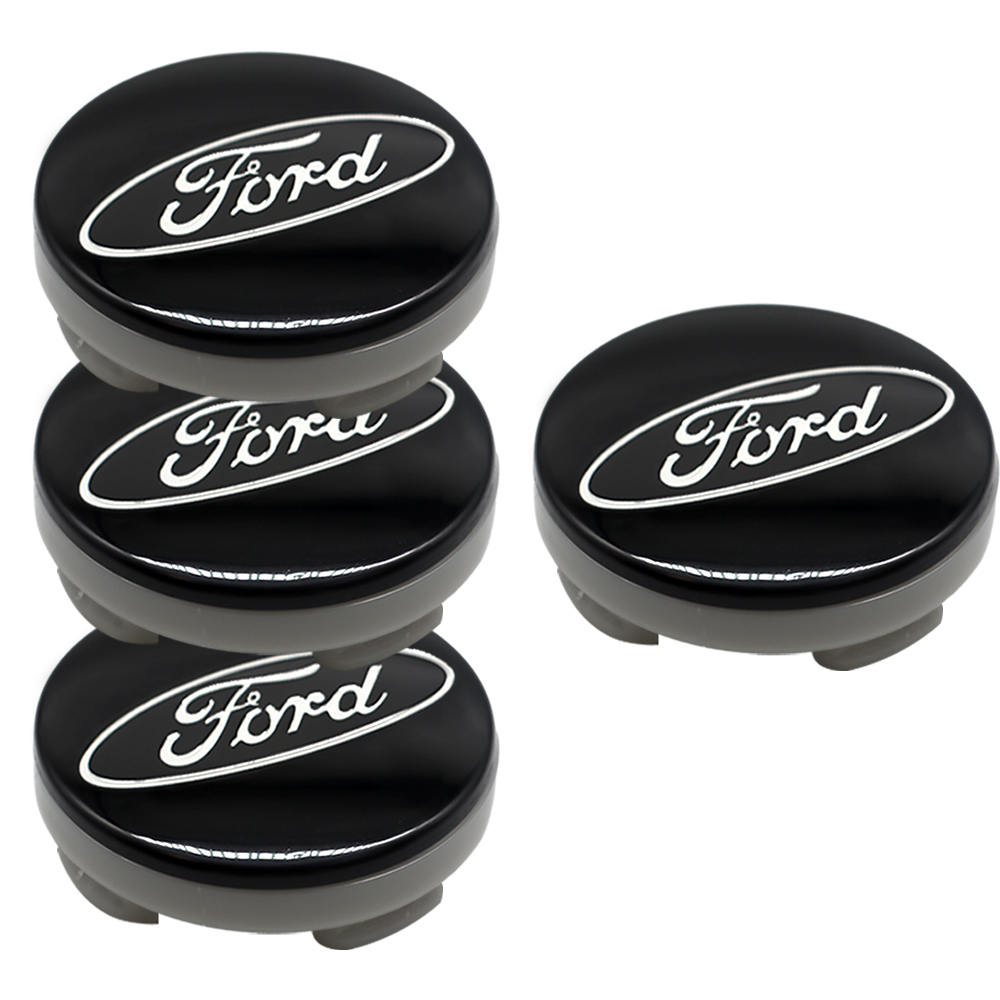 Ford Wheel Center Hub Caps 54mm Rim Emblem Hubcap Cover Logo 2 ⅛" 4PCS SET Black 6M21-1003-AA 6M2Z-1003-C CP9C1A096AA