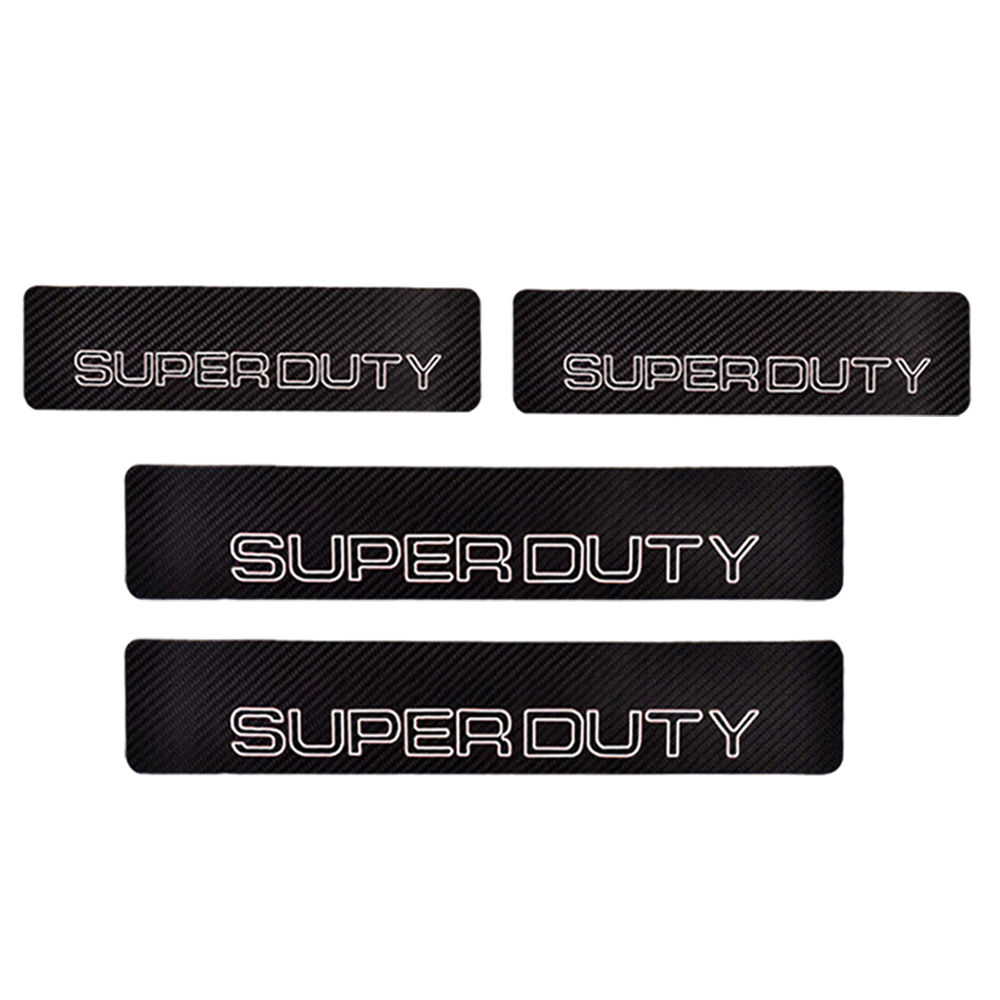   Ford F-250 F-350 Super-Duty Door Sill Scuff Covers Protector Stickers Decals 4PCS SET