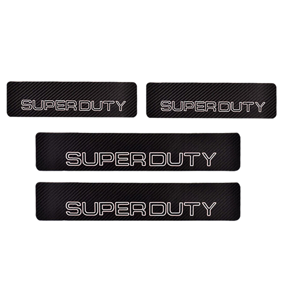   Ford F-250 F-350 Super-Duty Door Sill Scuff Covers Protector Stickers Decals 4PCS SET