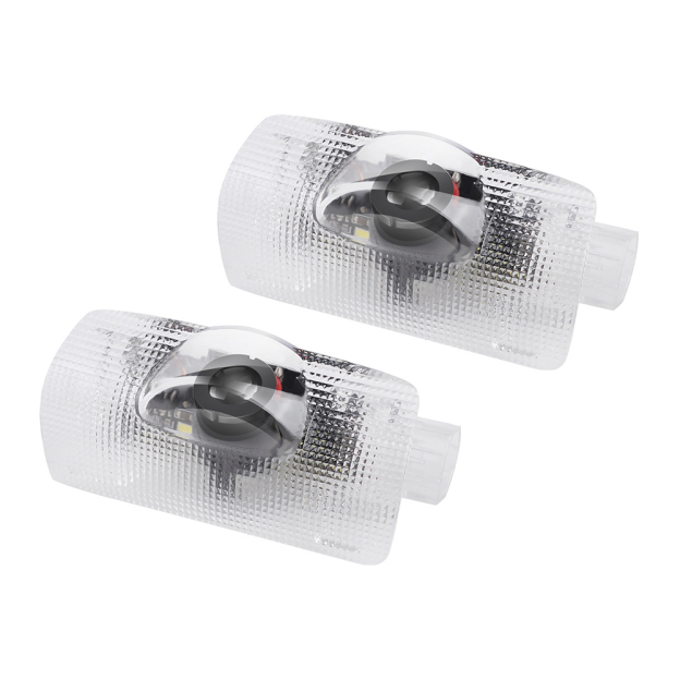2pcs 2007-2025  IS350 Plastic LED Car Door Puddle Light Projector Welcome Courtesy Lamp White Lexus 