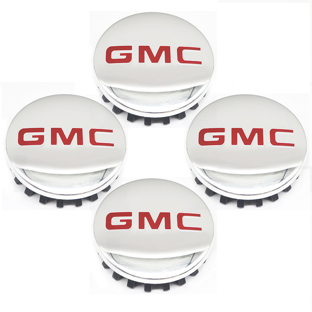 Chrome & Red 83mm Center Cap for GMC Sierra, Yukon & Chevrolet Silverado, Tahoe | OE# 22837060