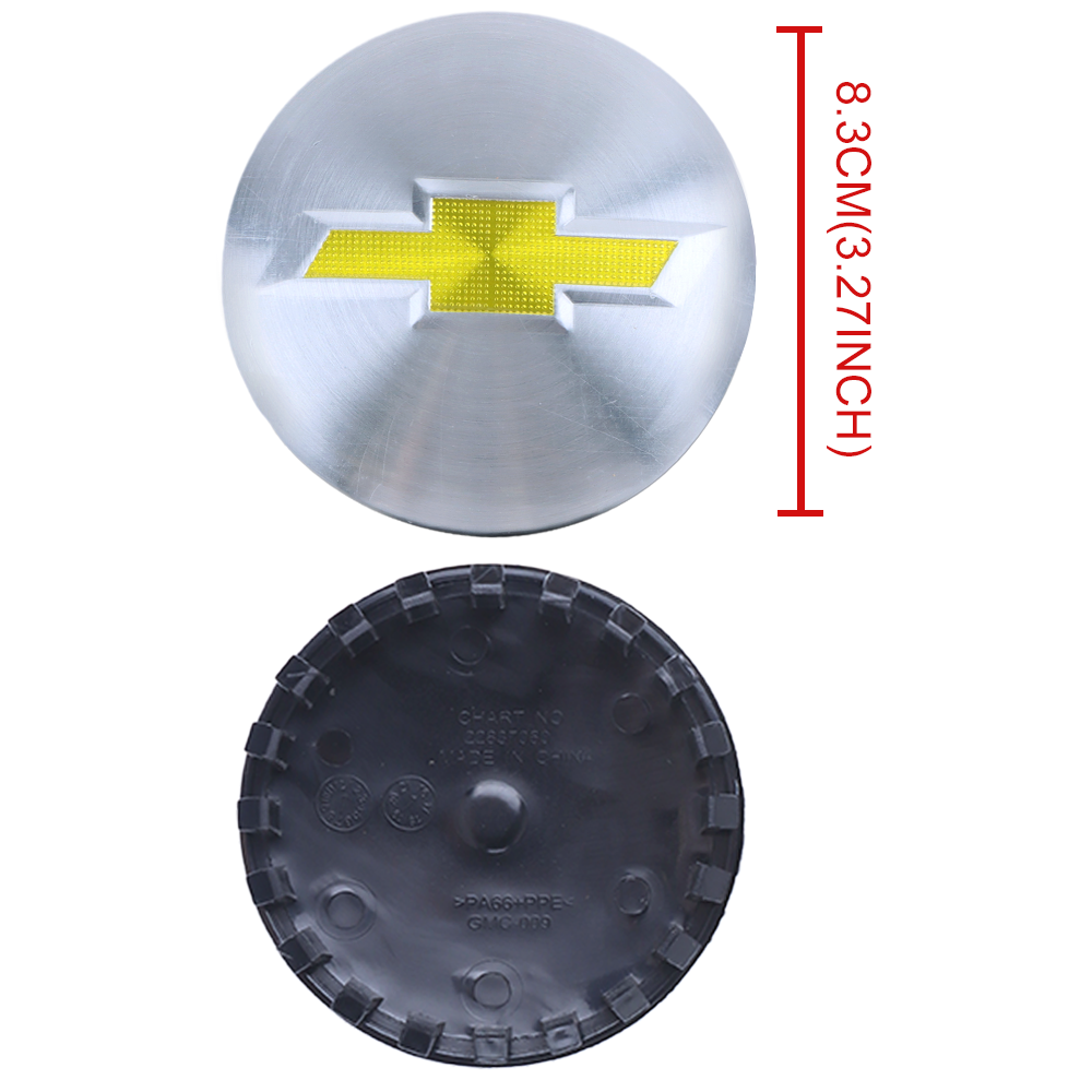 Chrome 83mm Wheel Center Cap for Chevrolet Silverado, Suburban, Tahoe 15-20 | OE# 22837060