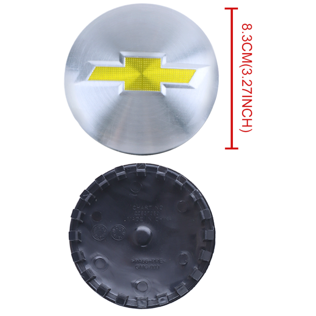 Chrome 83mm Wheel Center Cap for Chevrolet Silverado, Suburban, Tahoe 15-20 | OE# 22837060