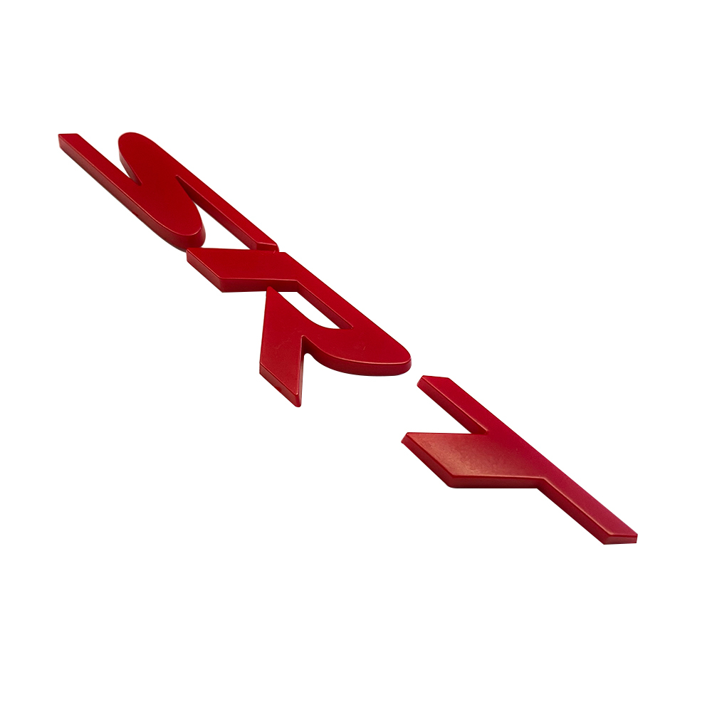 2011-2020 Grand Cherokee Plastic SRT Rear Emblem Badge Matte Red Jeep