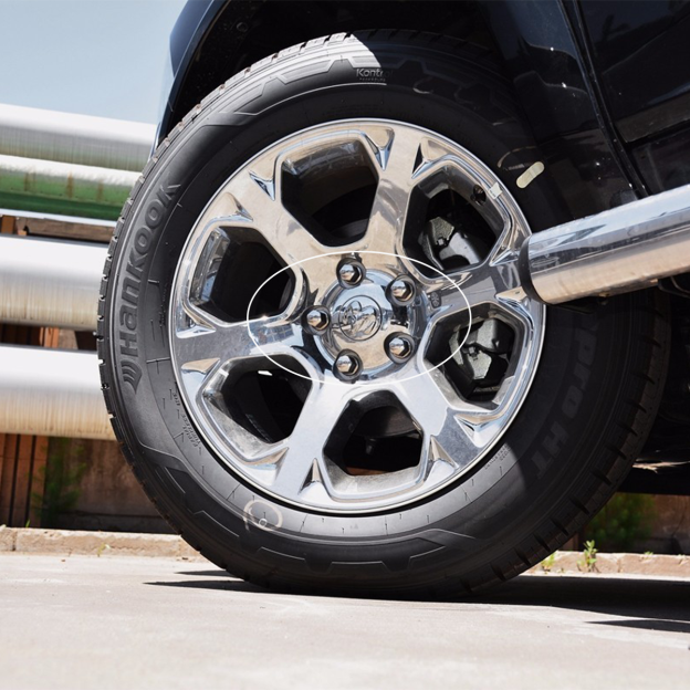  4Pcs 2013-2019 RAM 1500 Wheel Center Caps 63MM Chrome Silver Dodge 1LB72TRMAB Hub Rim Center Caps