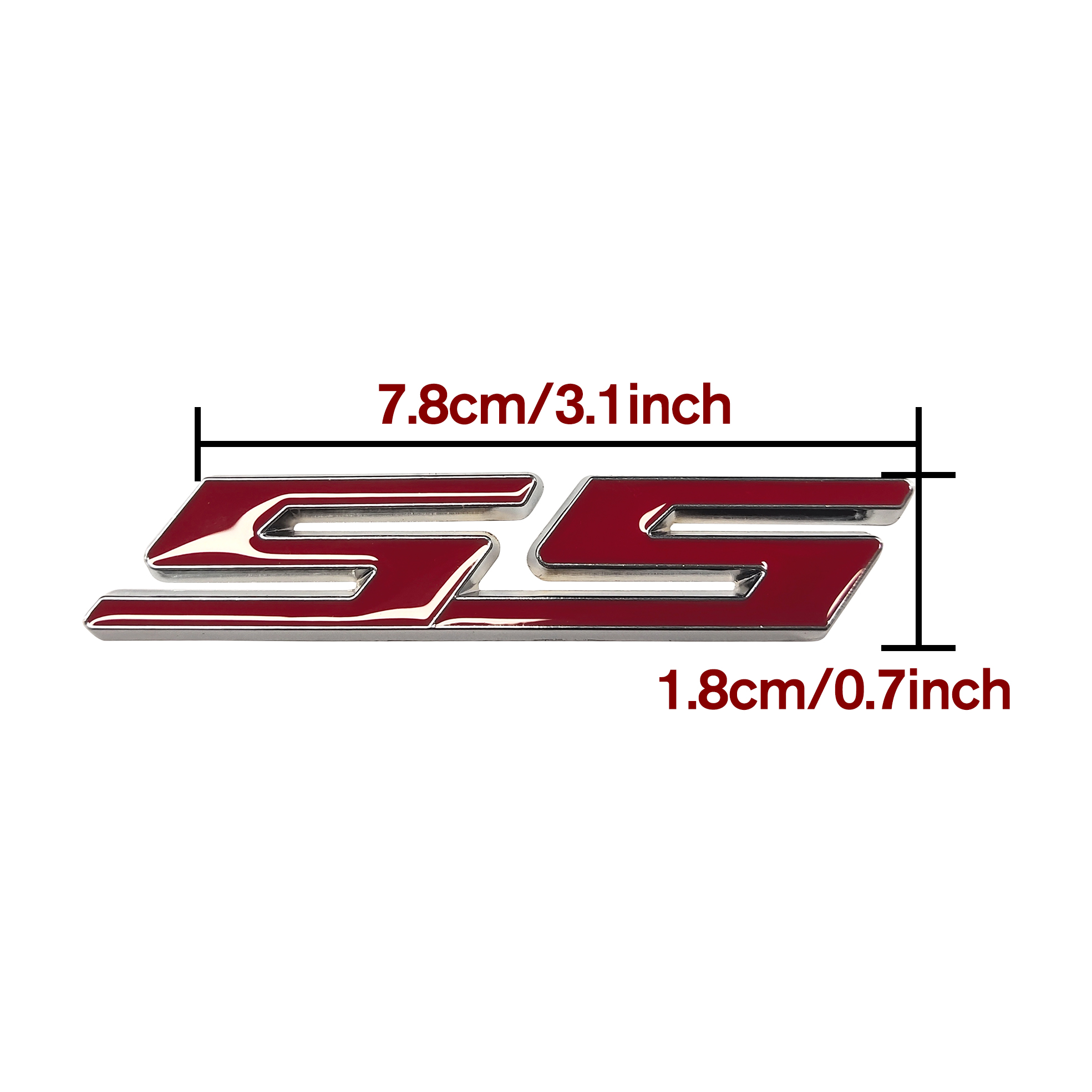 3PCS Camaro Cobalt Impala Zinc Alloy SS Door Side Trunk Badge Chevrolet