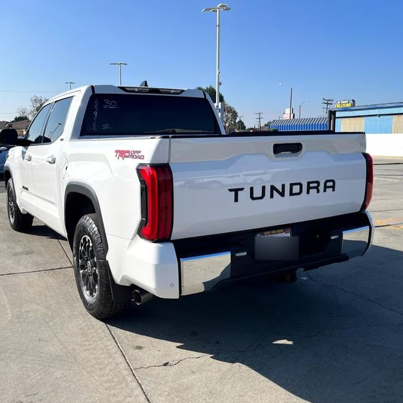 1Pc 2022-2026 Tundra ABS Plastic Rear Trunk Tailgate Letters Matte Black Toyota