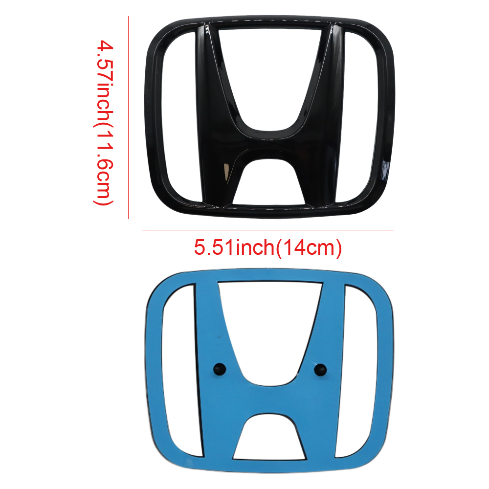 1PC 18-21 Accord 12-21 CRV 16-18 Pilot Plastic Front Grille Emblem Gloss Black Honda 75700-SZW-000
