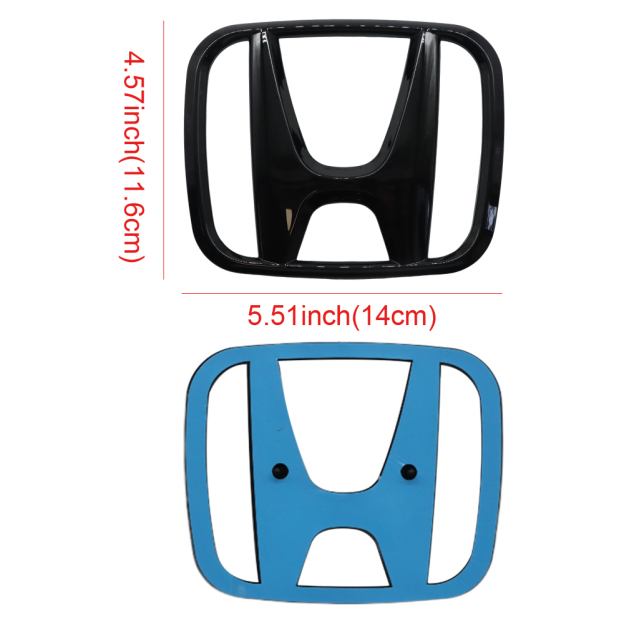 1PC 18-21 Accord 12-21 CRV 16-18 Pilot Plastic Front Grille Emblem Gloss Black Honda 75700-SZW-000