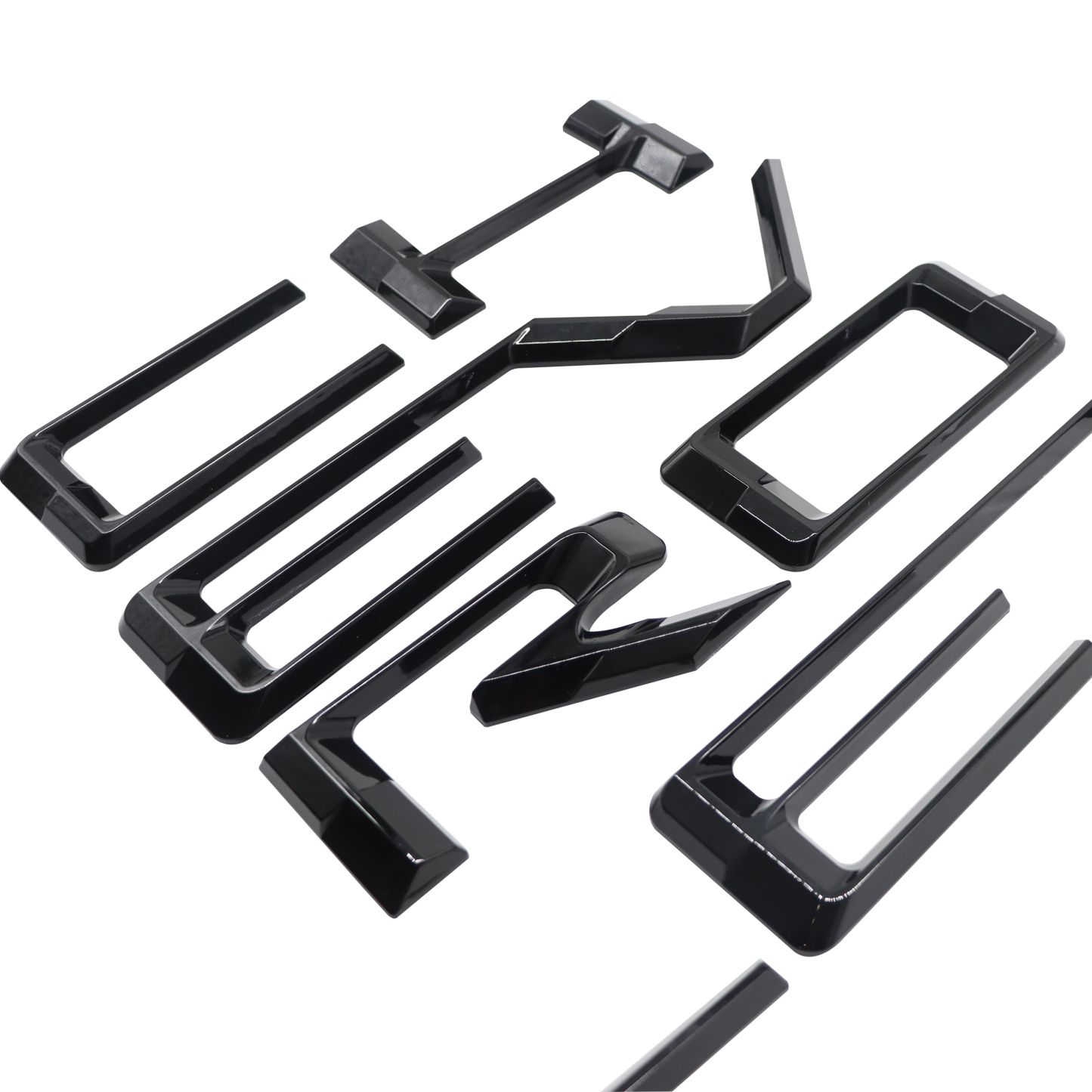 2019-2026 Silverado 1500 2500/3500HD ABS Plastic Tailgate Insert Letter Gloss Black Chevrolet