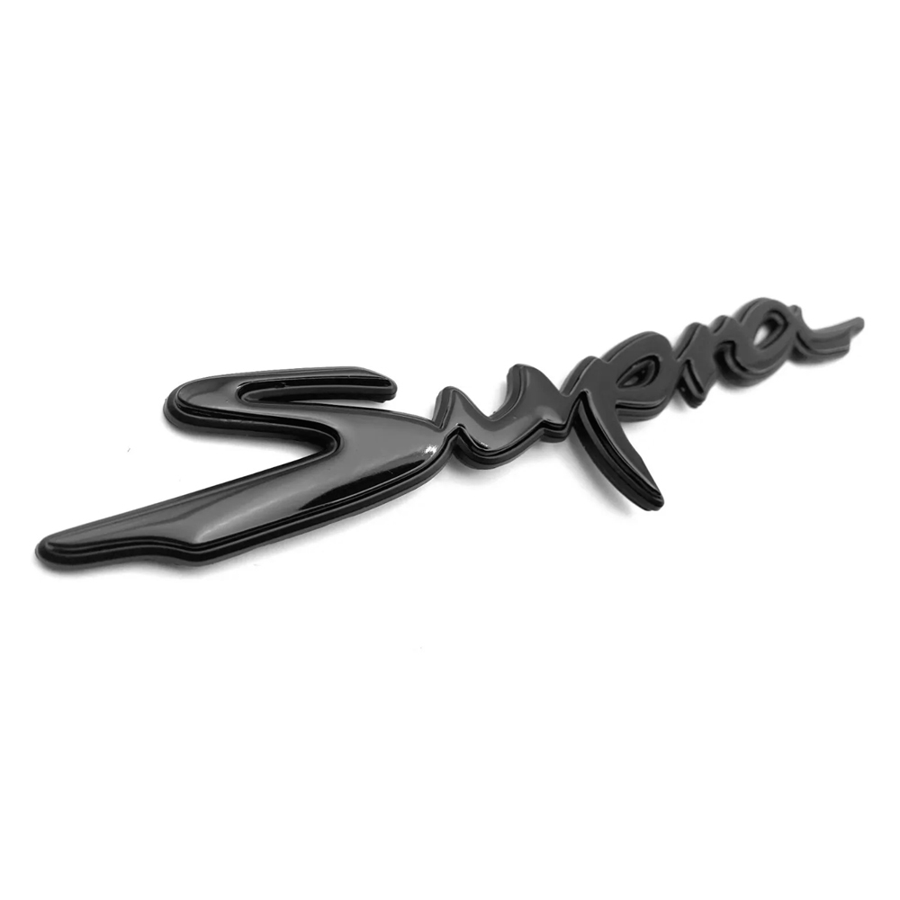 1Pc Supra ABS Plastic 3D Rear Tailgate Letter All Black Toyota 90118-WA440