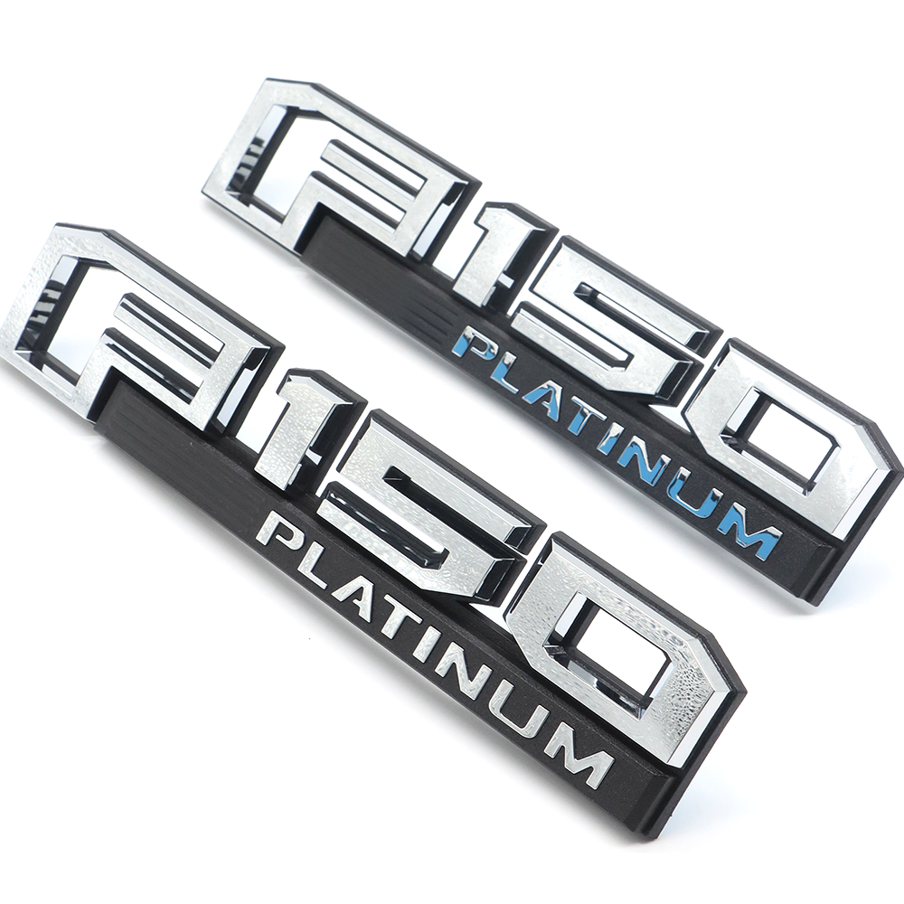 2pcs 2015-2020 For F150 Platinum Metal Side Fender Right Left Badge Nameplates Ford FL3Z-16720-C