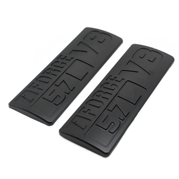 1Pc 2007-2021 Tundra ABS Plastic 5.7L V8 Iforce 3D Side Door Badge Matte Black Toyota 754720C050