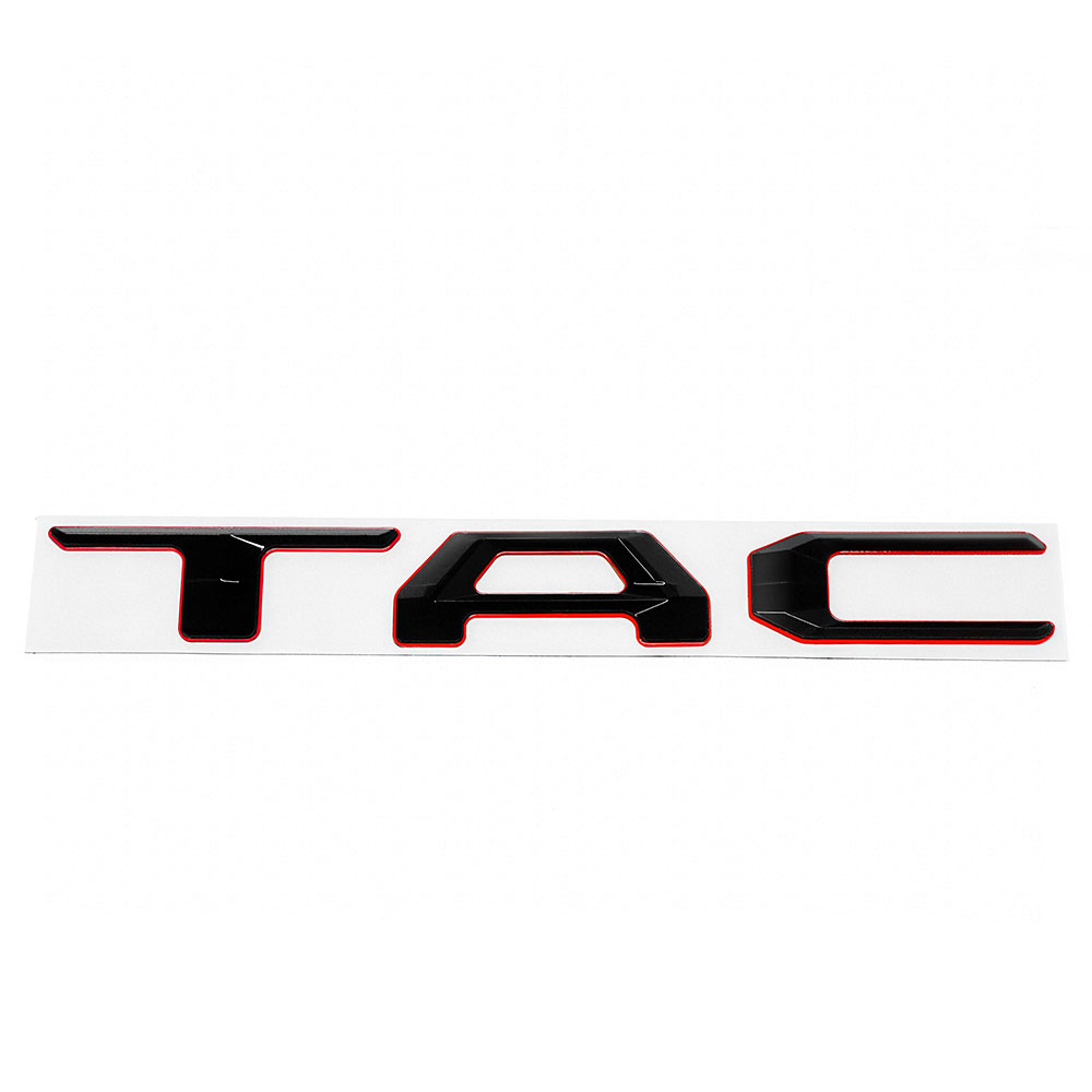 2024 2025 2026 Tacoma Abs Plastic Tailgate Letters Blackout Red Toyota 