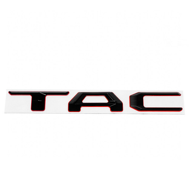 2024 2025 2026 Tacoma Abs Plastic Tailgate Letters Blackout Red Toyota 