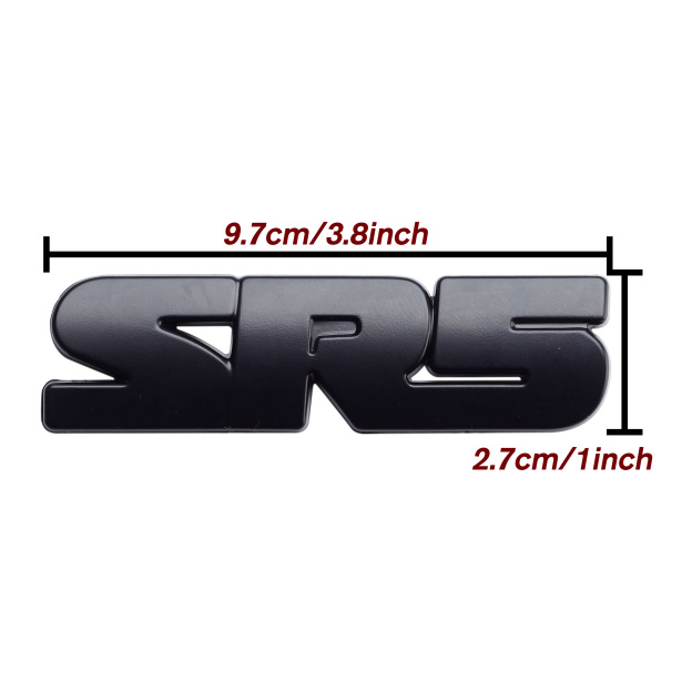 2PCS Tacoma Tundra Sequoia 4Runner ABS Plastic SR5 Overlay Letter Side Door Fender Matte Black Toyota 75455-0C050