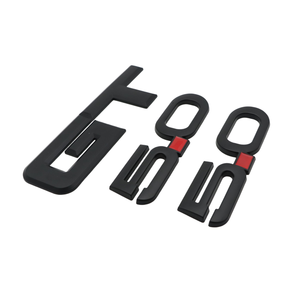 3Pcs 2016-2023 Mustang GT 5.0 Fender & Tailgate Badge ABS Matte Black Ford 3D Sticker Decal Nameplate