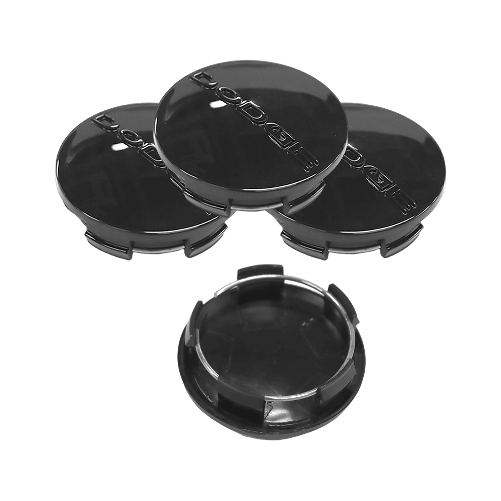 4Pcs 2005-2020 Dodge Letter ABS Wheel Center Caps Gloss Black 1SK35DX8AA