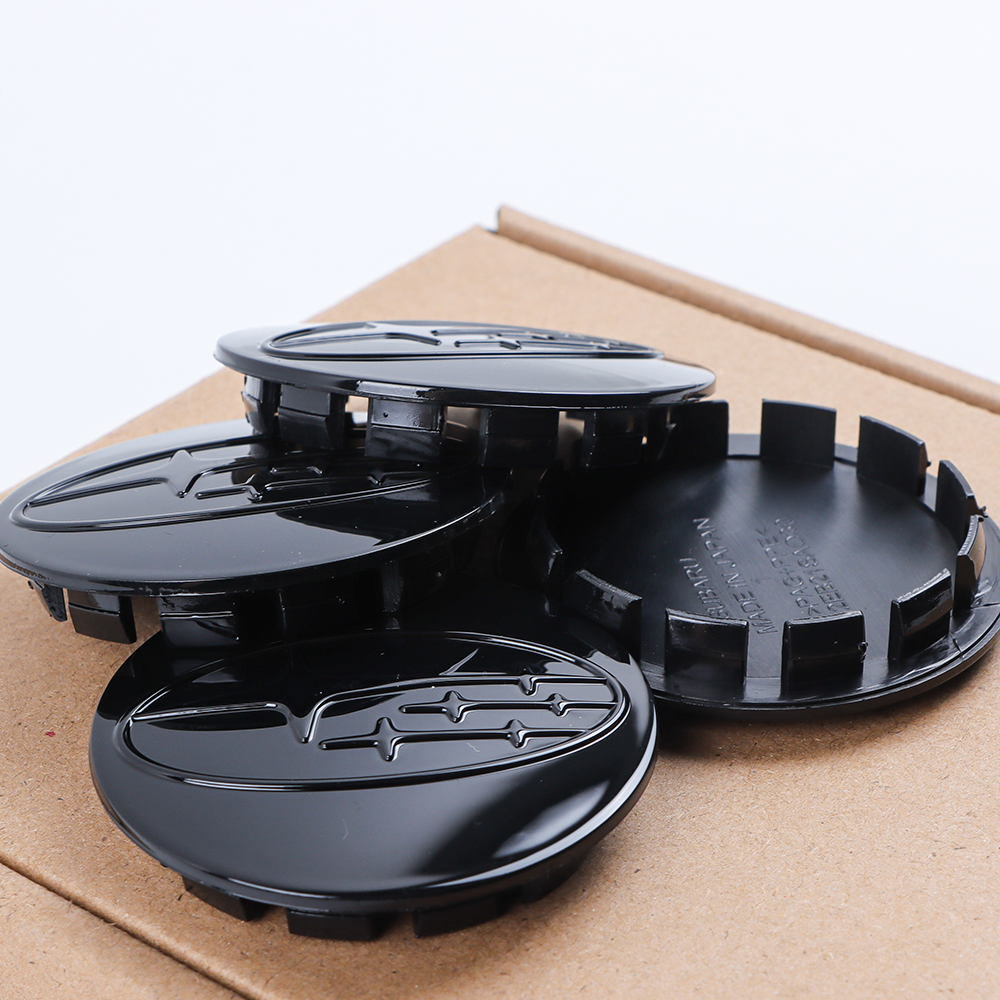 4Pcs 2012-2020 Crosstrek Forester ABS Plastic Wheel Center Caps Rims Gloss Black Subaru 28821SA030X