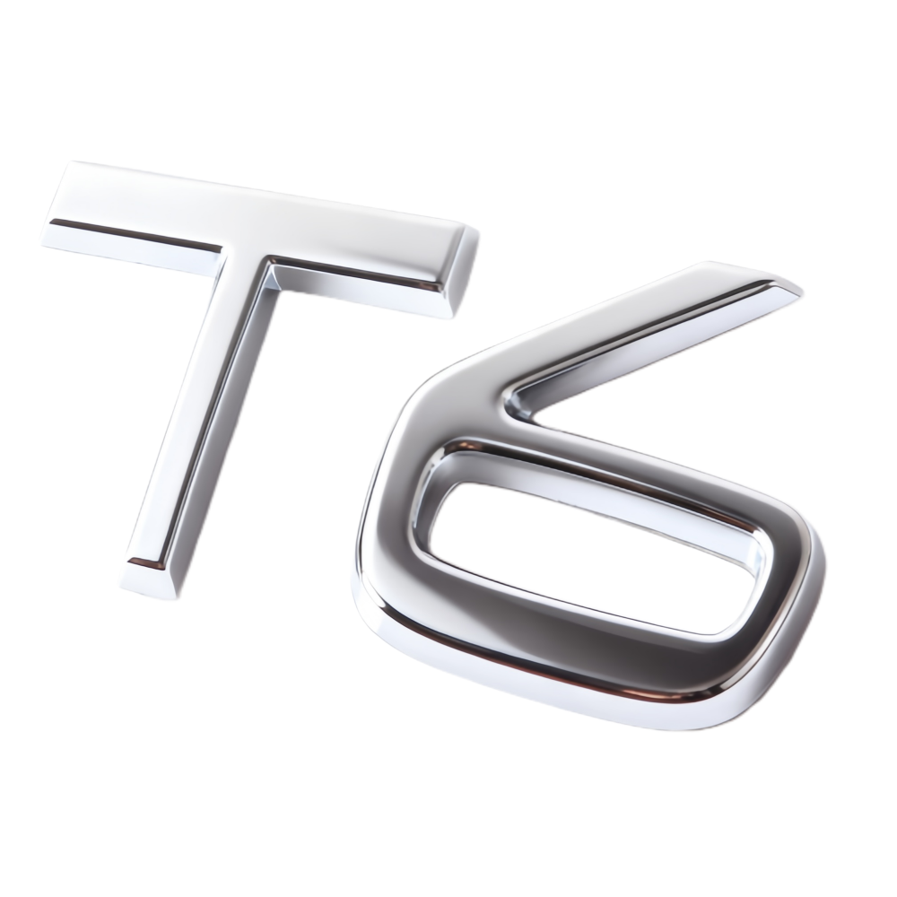 2011-2022 S XC Chrome T6 Tailgate Letter Gloss Silver Volvo 31333137