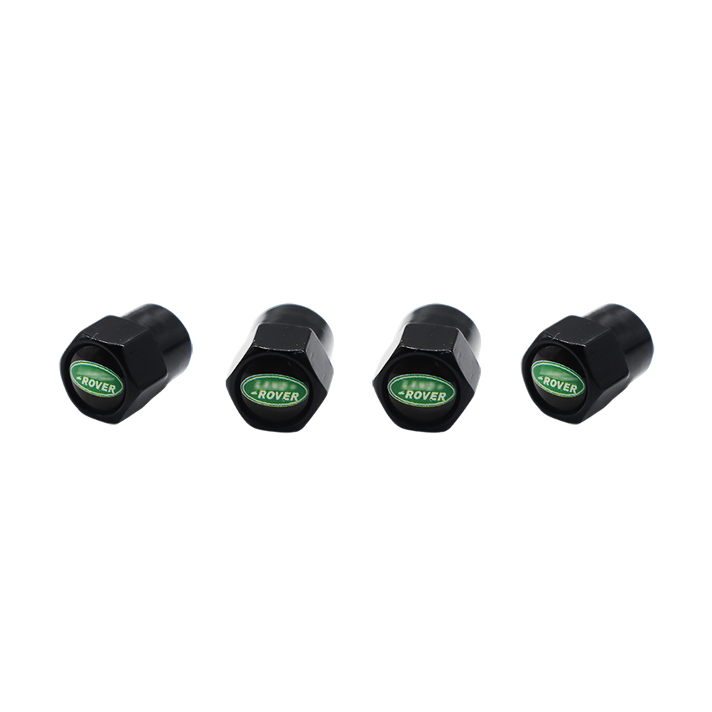 8pcs Range Rover Defender Discovery Freelander Plastic Wheel Center Hub & Valve Caps 62mm Black Green Land Rover 