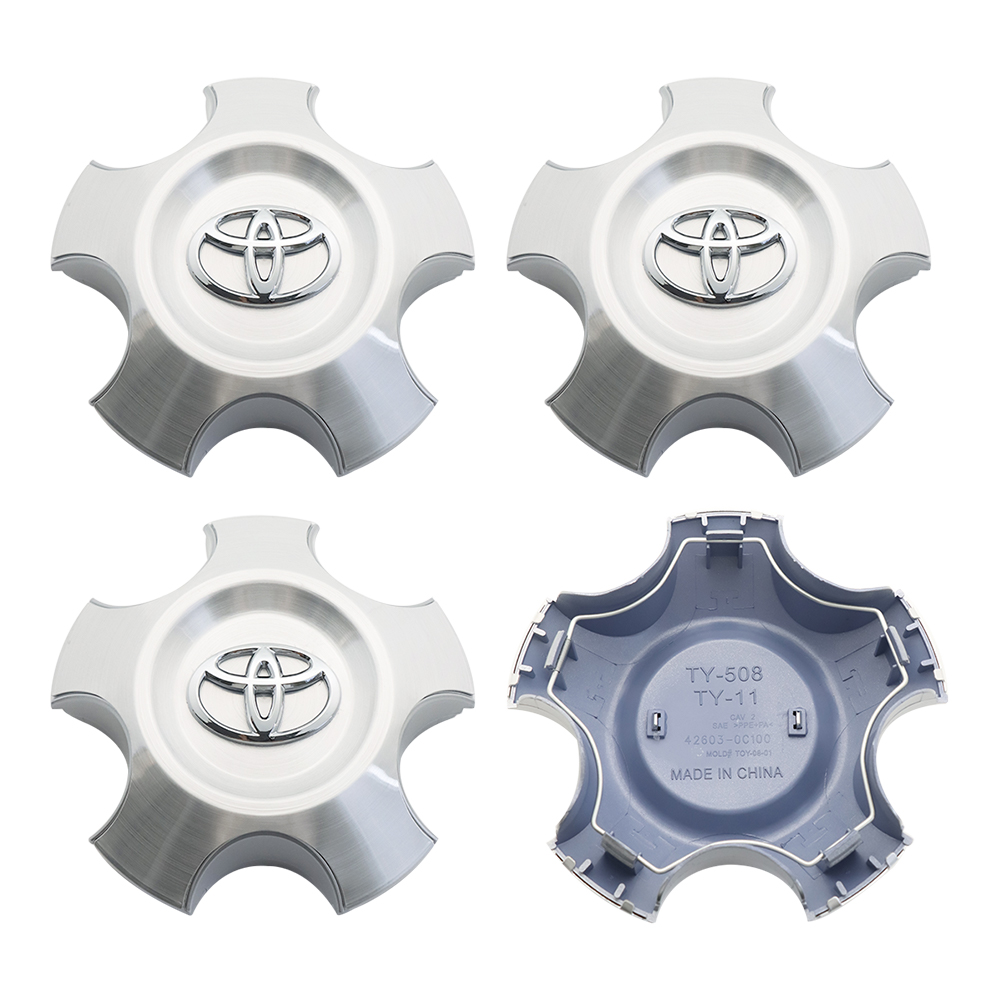 4pcs 2008-2019 Tundra Sequoia Limited Plastic Center Hub Caps 20" 5-Spoke Wheels Chrome Toyota 42603-0C100