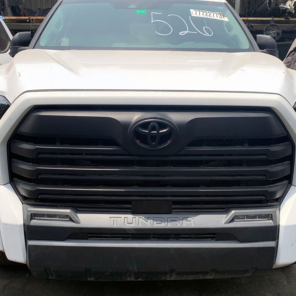 1pc 2022 -2025 Tundra Plastic Front Grille Emblem Overlay Matte Black Toyota PT948-34222-02