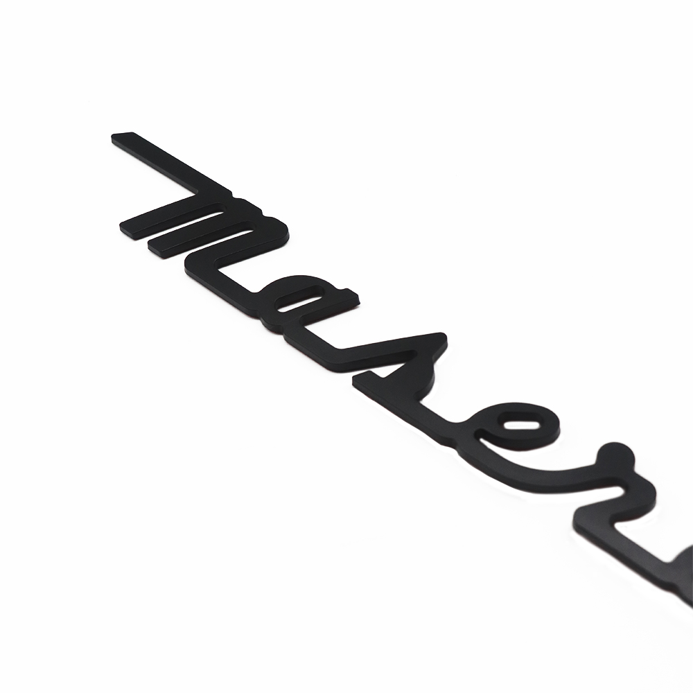 2015-2015 Maserati ABS Letter Logo Matte Black Tailgate Sticker 673001404