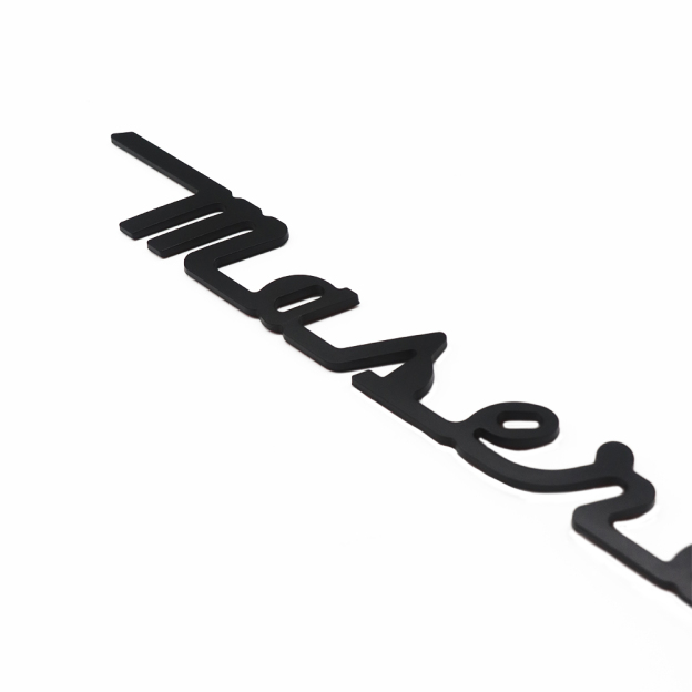 2015-2015 Maserati ABS Letter Logo Matte Black Tailgate Sticker 673001404