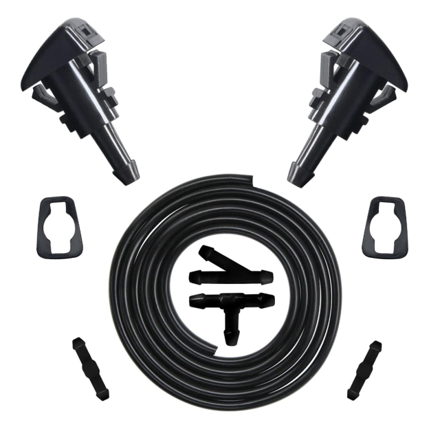 Windshield Washer Nozzle Kit with Hose For Dodge Grand Caravan 4805742AB