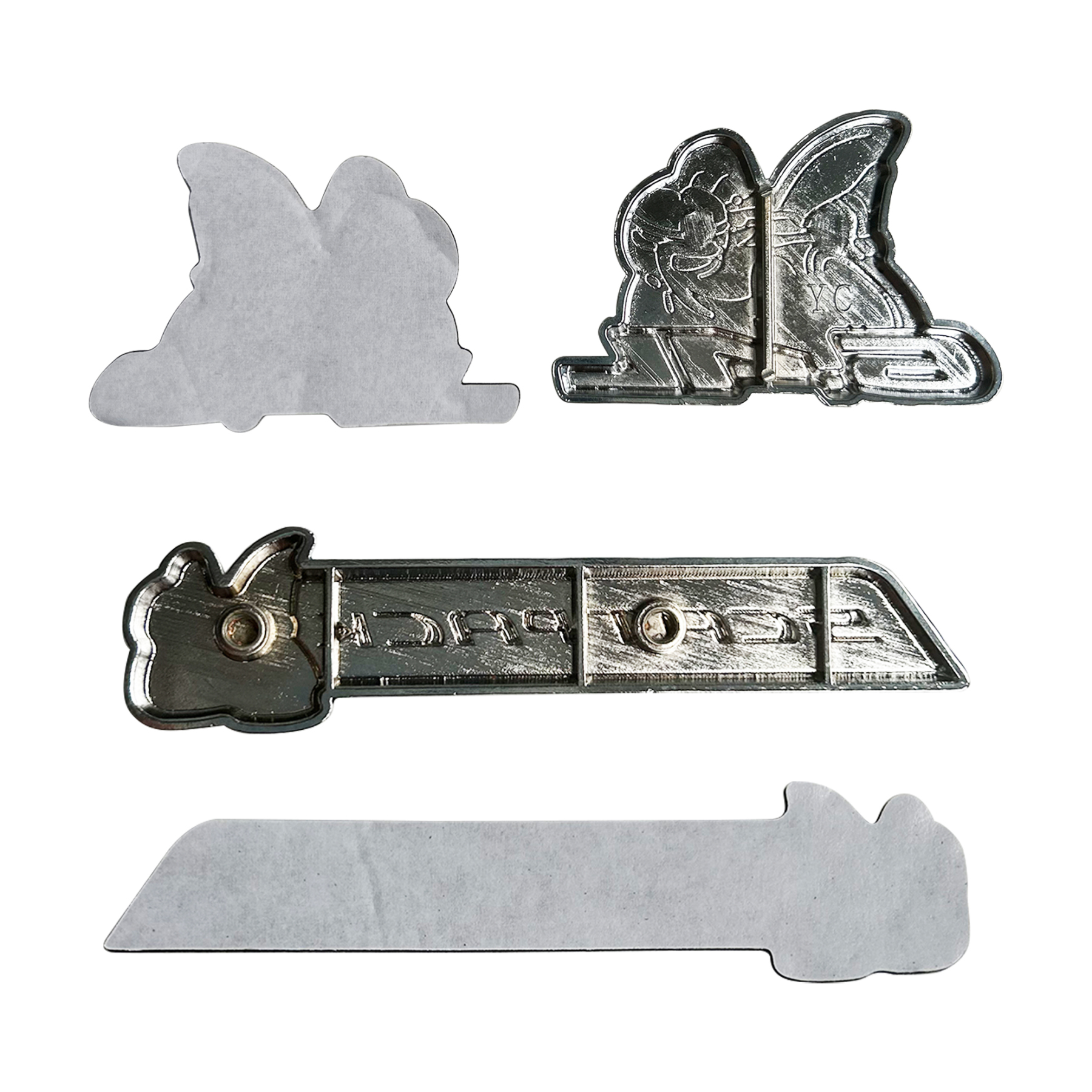 Dodge Charger Challenger 6.4L Super SCAT PACK Bee Emblems Side Fender Nameplates Badges 3D Sticker Decal 3PCS SET