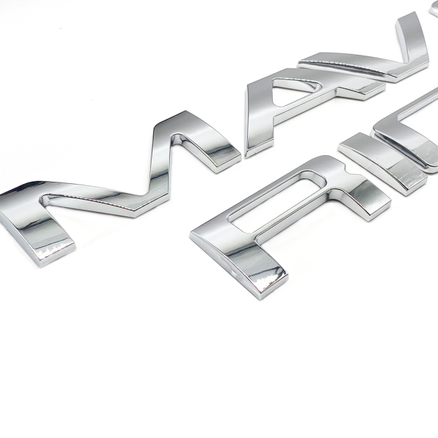 Ford MAVERICK 2022-2023 Letters Rear Tailgate Emblems Nameplate 3D Decal Sticker Gloss Chrome