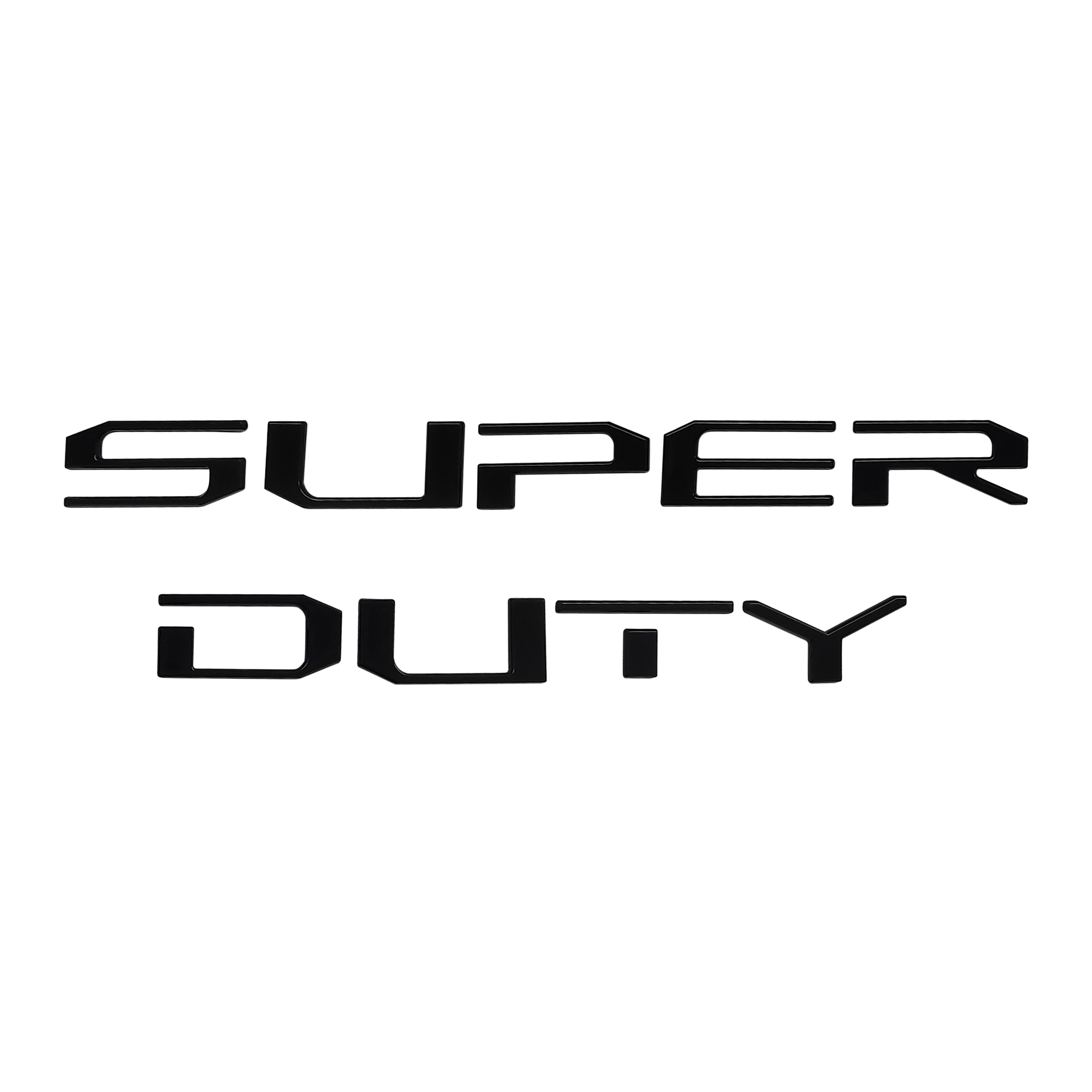 Ford F-250 F-350 Super duty 2017-2022 Front Hood Inserts Letters Emblems Badges 3D Raised Stickers Decals Matte Black