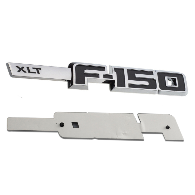 Ford F-150 XLT 2009-2014 Drivers Side Fender emblems Badges Door Letters 3D Raised Sticker Decal Nameplate 2PCS SET