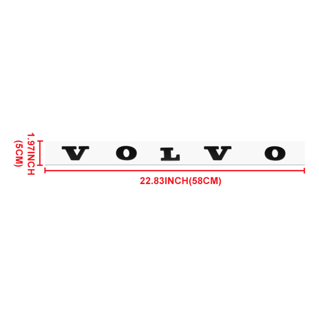 VOLVO Rear Tailgate Letters Trunk Lid Badge Nameplate Emblem Sport Matte Black