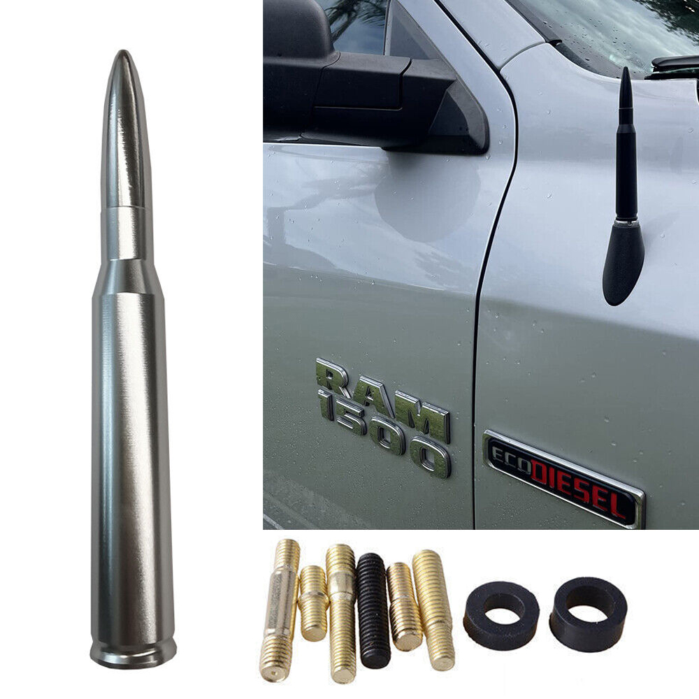 1 SILVER BULLET ANTENNA 50 CAL FOR CHEVROLET SILVERADO 1500/2500/3500/GMC SIERRA