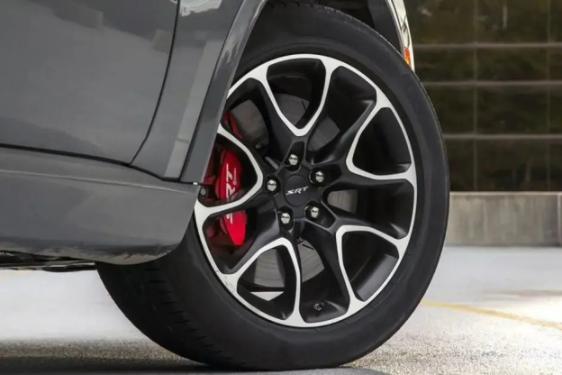 63MM Dodge Charger Challenger SRT Wheel Center Caps SRT 2011-2022 Rim Center Cover Black Red 4PCS SET 