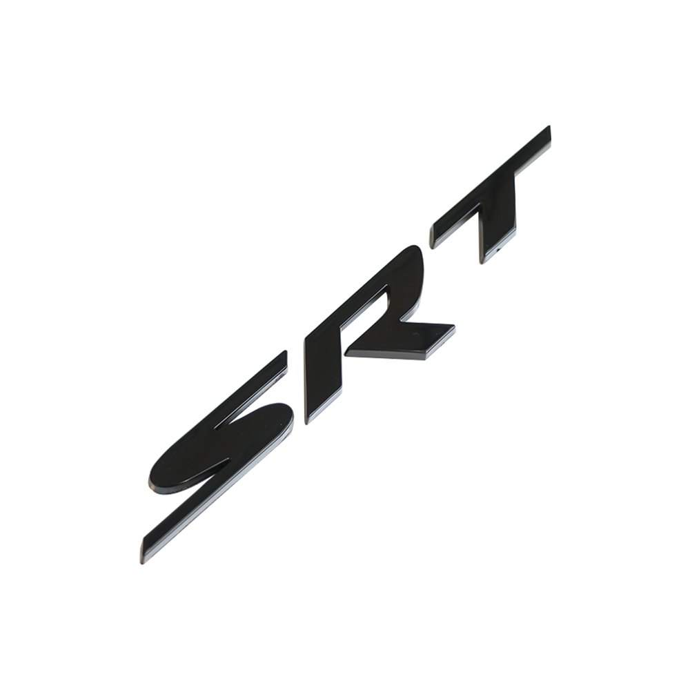 2011-2020 Grand Cherokee ABS Plastic SRT Tailgate Emblem Gloss Black Jeep