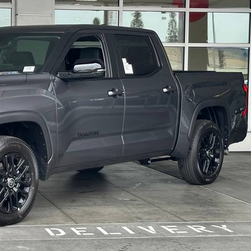 5PCS 2022-2025 Tundra 4X4 Limited Plastic Door Side Rear Trunk Overlay Emblem Matte Black Toyota