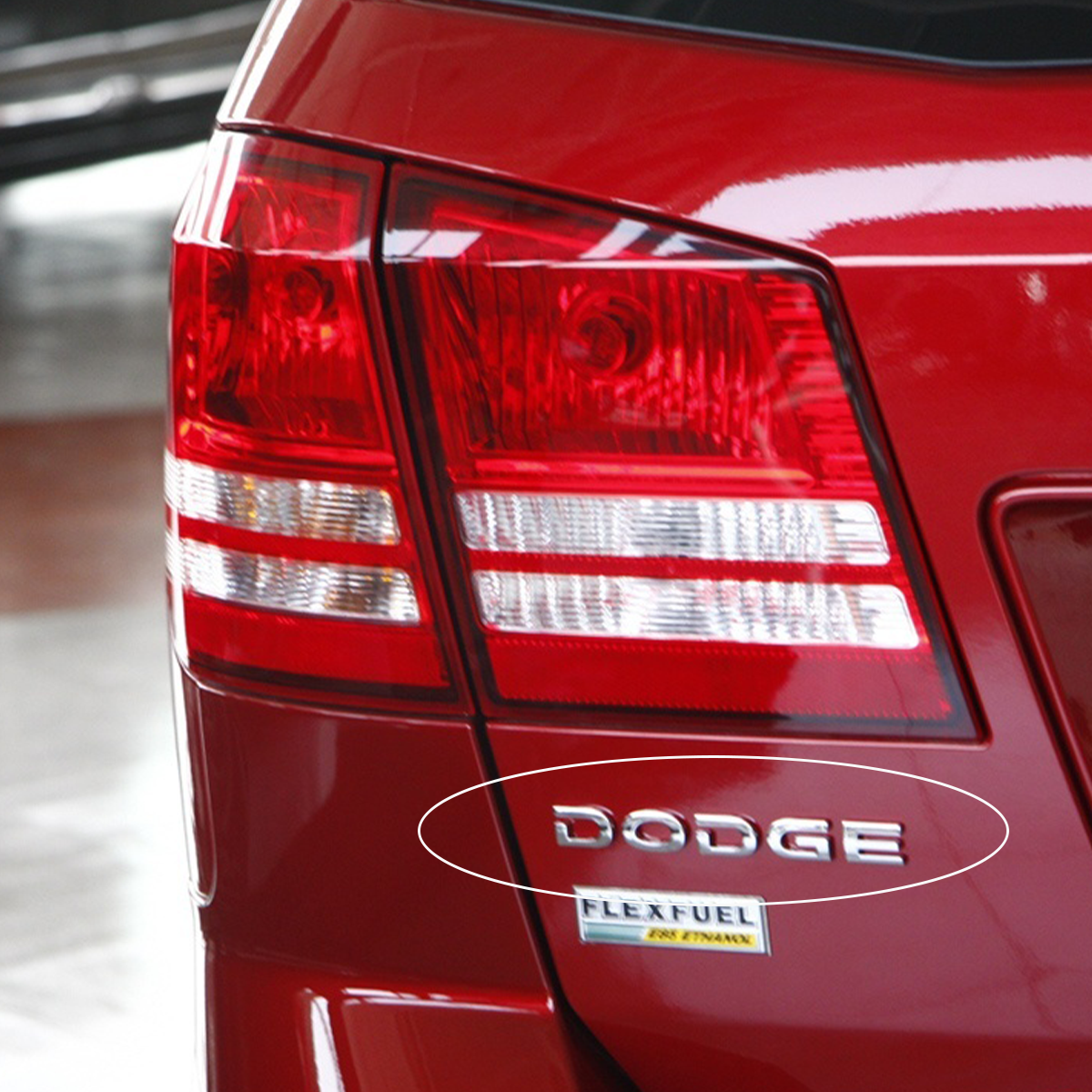 2009-2012 Charger Journey Avenger 300 ABS Tailgate Letter Gloss Chrome Dodge Chrysler Rear Trunk Decal