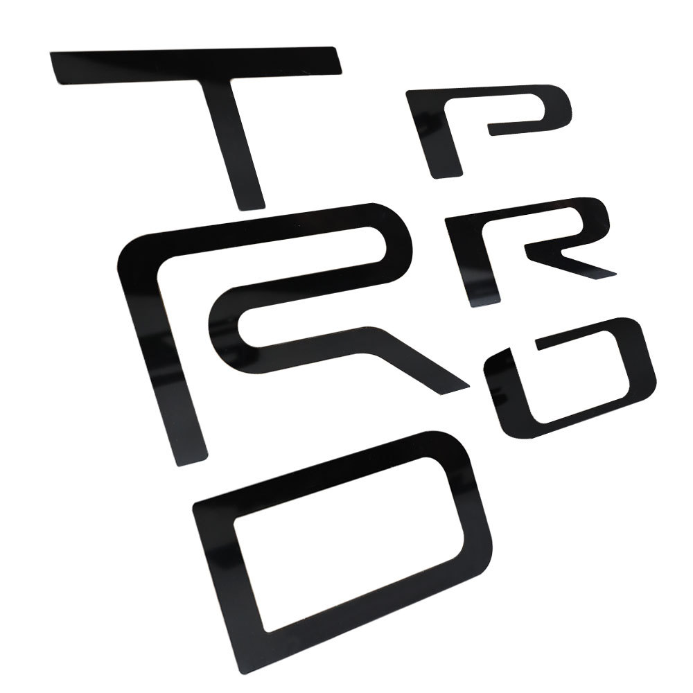 2022–2025 Tundra TRD PRO Acrylic 3D Tailgate Insert Letter Gloss Black Toyota