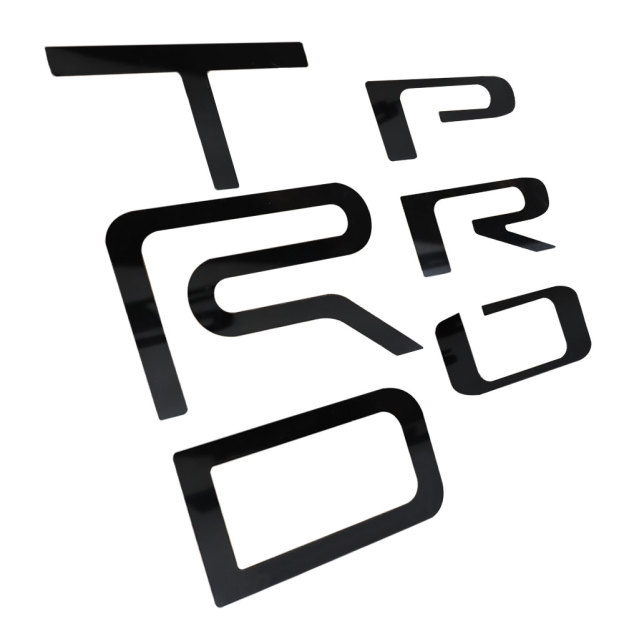 2022–2025 Tundra TRD PRO Acrylic 3D Tailgate Insert Letter Gloss Black Toyota
