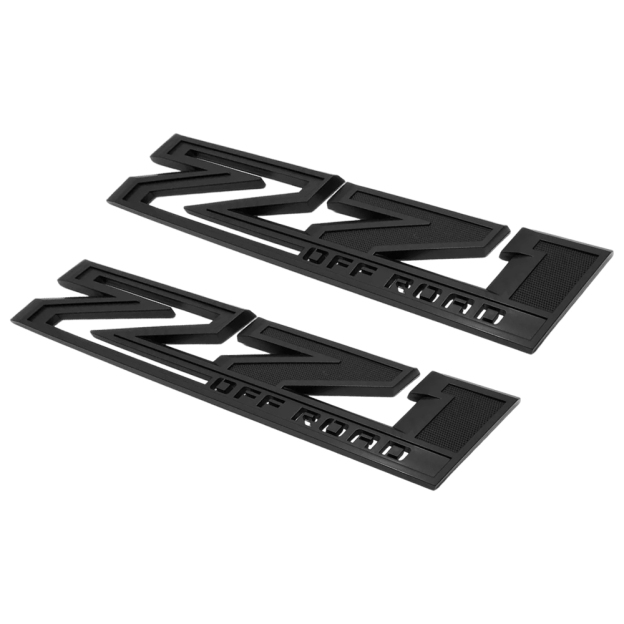 2PCS 2019-2025 Silverado Z71 Plastic Z71 Off Road Door Side Fender Letter Chevrolet 84557549